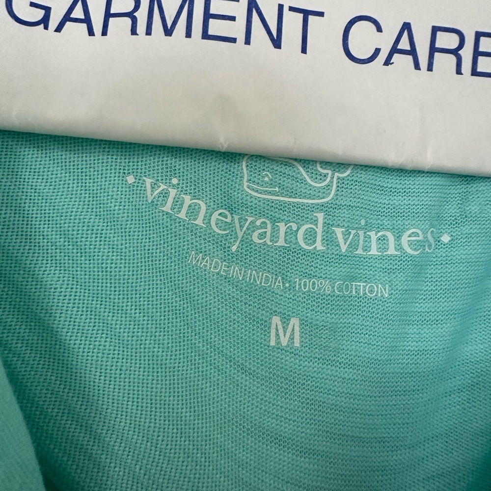 Vineyard Vine’s Men's Aqua Polo Shirt - Picture 2 of 2